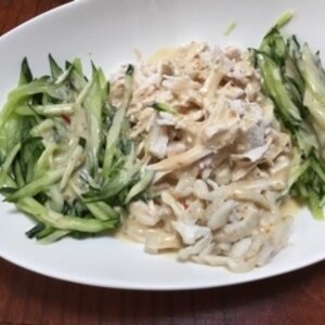 蒸し鶏とキュウリの棒棒鶏